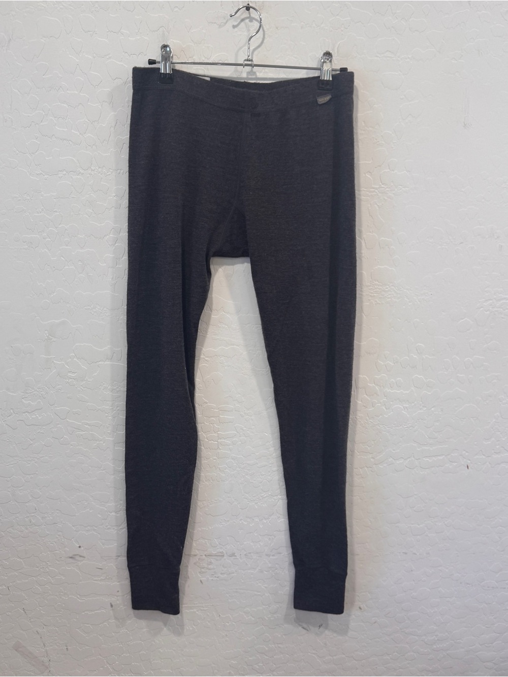 Meriwool Charcoal Gray Base Layer Leggings Womens Medium Fitted Outdoors Camping